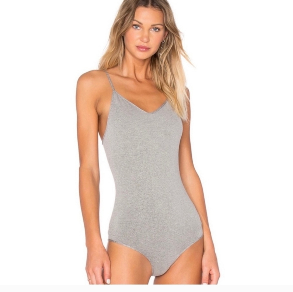 Free People Intimately,Seamless Bodysuit, HeatherGrey, NWOT,XS/S